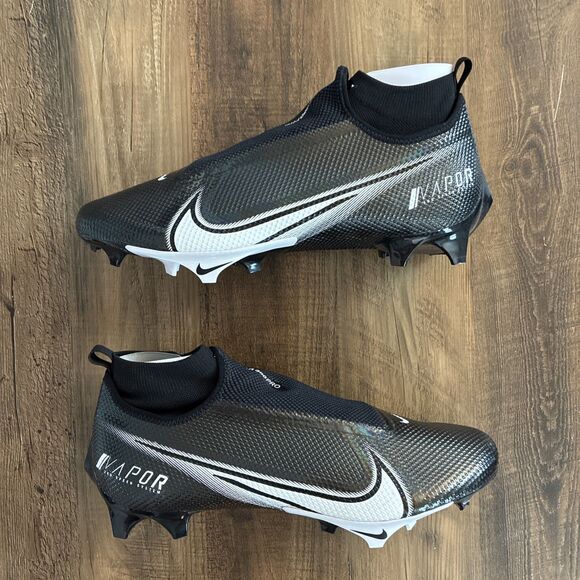Nike Vapor Edge Pro 360 Black White Men Size 13 Wide Football Cleats CV6348-001 main image 4